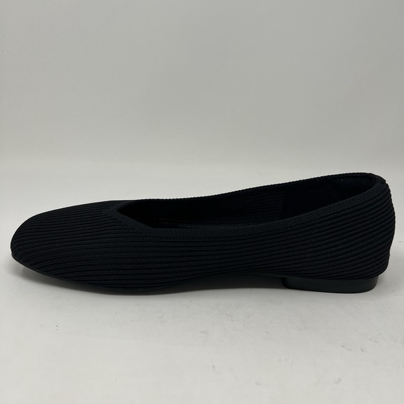 Vivaia Margot 2.0 Square Toe V Cut Flats Black EU 39 Womens Size 8 Office Career - Picture 8 of 13